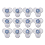 Load image into Gallery viewer, Urinal Screen With Non-para Cleaner Block, Green Apple Scent, 3.25 Oz, Blue/white, 12/box