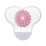 Load image into Gallery viewer, Urinal Screen With Para Deodorizer Block, Cherry Scent, 3 Oz, Red/white, 12/box