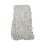 Load image into Gallery viewer, Banded Rayon Cut-end Mop Heads, #24, White, 1.25" Headband, 12/carton