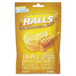 Load image into Gallery viewer, Triple Action Cough Drops, Honey-lemon, 30/bag, 12 Bags/box