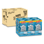 Load image into Gallery viewer, Forceflexplus Odorshield Tall Kitchen Drawstring Trash Bags, 13 Gal, 0.9 Mil, 24" X 28", White, 34 Bags/box, 6 Boxes/carton