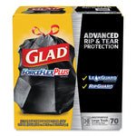 Load image into Gallery viewer, Forceflexplus Drawstring Large Trash Bags, 30 Gal, 1.05 Mil, 30" X 32", Black, 70/box