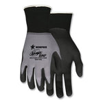 Load image into Gallery viewer, Ninja Nitrile Coating Nylon/spandex Gloves, Black/gray, Large, Dozen