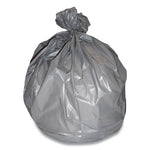 Load image into Gallery viewer, Linear Low-density Can Liners, 56 Gal, 0.95 Mil, 43" X 47", Gray, 25 Bags/roll, 4 Rolls/carton