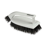 Load image into Gallery viewer, Scrub Brush, Black Polypropylene Bristles, 6" Brush, Gray Polypropylene Handle