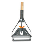 Load image into Gallery viewer, Side-gate Wet-mop Handle With Metal Head, Wood, 60" Handle, Natural