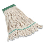 Load image into Gallery viewer, Looped-end Wet Mop Head, Cotton, Medium, 5" Headband, White