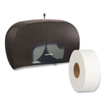 Load image into Gallery viewer, Twin Jumbo Roll Toilet Paper Dispenser, 20.13 X 6.06, Black