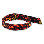 Load image into Gallery viewer, Chill-its 6705 Cooling Embedded Polymers Hook And Loop Bandana Headbnd, One Size Fit Most, Flames, Ships In 1-3 Business Days