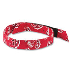 Load image into Gallery viewer, Chill-its 6705 Cooling Embedded Polymers Hook And Loop Bandana Headband, One Size, Red Western, Ships In 1-3 Business Days