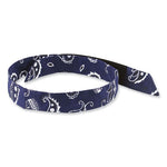 Load image into Gallery viewer, Chill-its 6705 Cooling Embedded Polymers Hook And Loop Bandana Headband, One Size, Navy Western, Ships In 1-3 Business Days