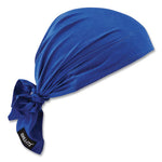Load image into Gallery viewer, Chill-its 6710 Cooling Embedded Polymers Tie Bandana Triangle Hat, One Size Fits Most, Solid Blue, Ships In 1-3 Business Days