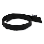 Load image into Gallery viewer, Chill-its 6705 Cooling Embedded Polymers Hook And Loop Bandana Headband, One Size Fit Most, Black, Ships In 1-3 Business Days