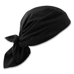 Load image into Gallery viewer, Chill-its 6710 Cooling Embedded Polymers Tie Bandana Triangle Hat, One Size Fits Most, Black, Ships In 1-3 Business Days