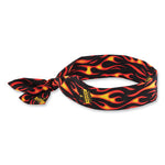 Load image into Gallery viewer, Chill-its 6700 Cooling Bandana Polymer Tie Headband, One Size Fits Most, Flames, Ships In 1-3 Business Days