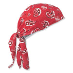 Load image into Gallery viewer, Chill-its 6615 High-performance Bandana Doo Rag W/terry Cloth Sweatband, One Size, Red Western, Ships In 1-3 Business Days