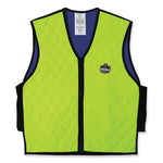 Load image into Gallery viewer, Chill-its 6665 Embedded Polymer Cooling Vest With Zipper, Nylon/polymer, 3x-large, Lime, Ships In 1-3 Business Days