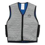Load image into Gallery viewer, Chill-its 6665 Embedded Polymer Cooling Vest With Zipper, Nylon/polymer, 2x-large, Gray, Ships In 1-3 Business Days