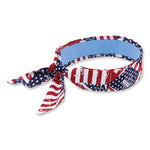 Load image into Gallery viewer, Chill-its 6700ct Cooling Bandana Pva Tie Headband, One Size Fits Most, Stars And Stripes, Ships In 1-3 Business Days