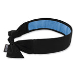 Load image into Gallery viewer, Chill-its 6700ct Cooling Bandana Pva Tie Headband, One Size Fits Most, Black, Ships In 1-3 Business Days