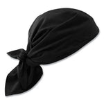 Load image into Gallery viewer, Chill-its 6710ct Cooling Pva Tie Bandana Triangle Hat, One Size Fits Most, Black, Ships In 1-3 Business Days