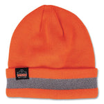 Load image into Gallery viewer, N-ferno 6803 Reflective Rib Knit Winter Hat, One Size Fits Most, Orange, Ships In 1-3 Business Days