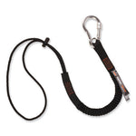 Load image into Gallery viewer, Squids 3105 Tool Lanyard W/aluminum Carabiner+cinch-loop, 15lb Max Work Cap,32" To 48",black,10/pk,ships In 1-3 Business Days