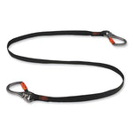 Load image into Gallery viewer, Squids 3139 Tool Lanyard W/2 Locking Swivel Carabiners, 40lb Max Work Capacity, 76", Black/orange, Ships In 1-3 Business Days