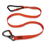 Load image into Gallery viewer, Squids 3149 Tool Lanyard With Xl + Swivel Carabiners, 80 Lb Max Work Capacity, 76", Orange/black, Ships In 1-3 Business Days