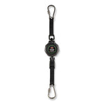 Load image into Gallery viewer, Squids 3000 Retractable Tool Lanyard With Carabiner Anchor, 1 Lb Working Capacity, 48", Black, Ships In 1-3 Business Days