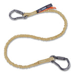 Load image into Gallery viewer, Squids 3121 Burn+cr Aramid Tool Lanyard W/steel Carabiners, 10lb Max Work Cap, 38" To 48", Yellow, Ships In 1-3 Business Days