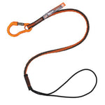 Load image into Gallery viewer, Squids 3104f(x) Tool Lanyard With Carabiner/choke Loop, 10 Lb Max Cap, 38" To 48" Long, Gray/orange, Ships In 1-3 Bus Days