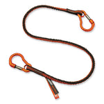 Load image into Gallery viewer, Squids 3110f(x) Tool Lanyard W/aluminum Carabiners, 10lb Max Work Capacity, 38" To 48",orange/gray,ships In 1-3 Business Days