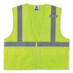 Load image into Gallery viewer, Glowear 8220z Class 2 Standard Mesh Zipper Vest, Polyester, 4x-large/5x-large, Lime, Ships In 1-3 Business Days