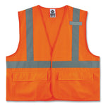 Load image into Gallery viewer, Glowear 8225hl Class 2 Standard Solid Hook And Loop Vest, Polyester, Orange, Small/medium, Ships In 1-3 Business Days
