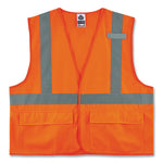 Load image into Gallery viewer, Glowear 8225hl Class 2 Standard Solid Hook And Loop Vest, Polyester, Orange, 2x-large/3x-large, Ships In 1-3 Business Days