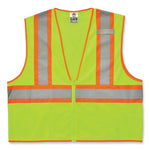 Load image into Gallery viewer, Glowear 8229z Class 2 Economy Two-tone Zipper Vest, Polyester, X-small, Lime, Ships In 1-3 Business Days