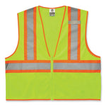 Load image into Gallery viewer, Glowear 8229z Class 2 Economy Two-tone Zipper Vest, Polyester, 2x-large/3x-large, Lime, Ships In 1-3 Business Days