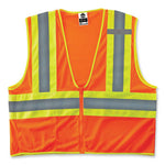 Load image into Gallery viewer, Glowear 8229z Class 2 Economy Two-tone Zipper Vest, Polyester, Small/medium, Orange, Ships In 1-3 Business Days