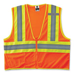 Load image into Gallery viewer, Glowear 8229z Class 2 Economy Two-tone Zipper Vest, Polyester, Large/x-large, Orange, Ships In 1-3 Business Days