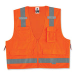Load image into Gallery viewer, Glowear 8250z Class 2 Surveyors Zipper Vest, Polyester, 4x-large/5x-large, Orange, Ships In 1-3 Business Days