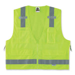 Load image into Gallery viewer, Glowear 8250z Class 2 Surveyors Zipper Vest, Polyester, Small/medium, Lime, Ships In 1-3 Business Days