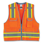 Load image into Gallery viewer, Glowear 8254hdz Class 2 Heavy-duty Surveyors Zipper Vest, Polyester, 2x-large/3x-large, Orange, Ships In 1-3 Business Days