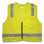 Load image into Gallery viewer, Glowear 8262frz Class 2 Fr Surveyor Zipper Vest, Tencel/modacrylic/para-aramid/kevlar, L/xl, Lime, Ships In 1-3 Business Days