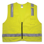 Load image into Gallery viewer, Glowear 8262frz Class 2 Fr Surveyor Zip Vest, Tencel/modacrylic/para-aramid/kevlar, 4xl/5xl, Lime, Ships In 1-3 Business Days