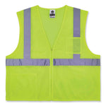 Load image into Gallery viewer, Glowear 8256z Class 2 Self-extinguishing Zipper Vest, Polyester, Large/x-large, Lime, Ships In 1-3 Business Days