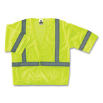 Load image into Gallery viewer, Glowear 8310hl Class 3 Economy Hook And Loop Vest, Polyester, 4x-large/5x-large, Lime, Ships In 1-3 Business Days