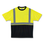 Load image into Gallery viewer, Glowear 8289bk Class 2 Hi-vis T-shirt With Black Bottom, Small, Lime, Ships In 1-3 Business Days