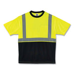 Load image into Gallery viewer, Glowear 8289bk Class 2 Hi-vis T-shirt With Black Bottom, Medium, Lime, Ships In 1-3 Business Days