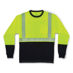 Load image into Gallery viewer, Glowear 8281bk Class 2 Long Sleeve Shirt With Black Bottom, Polyester, 2x-large, Lime, Ships In 1-3 Business Days